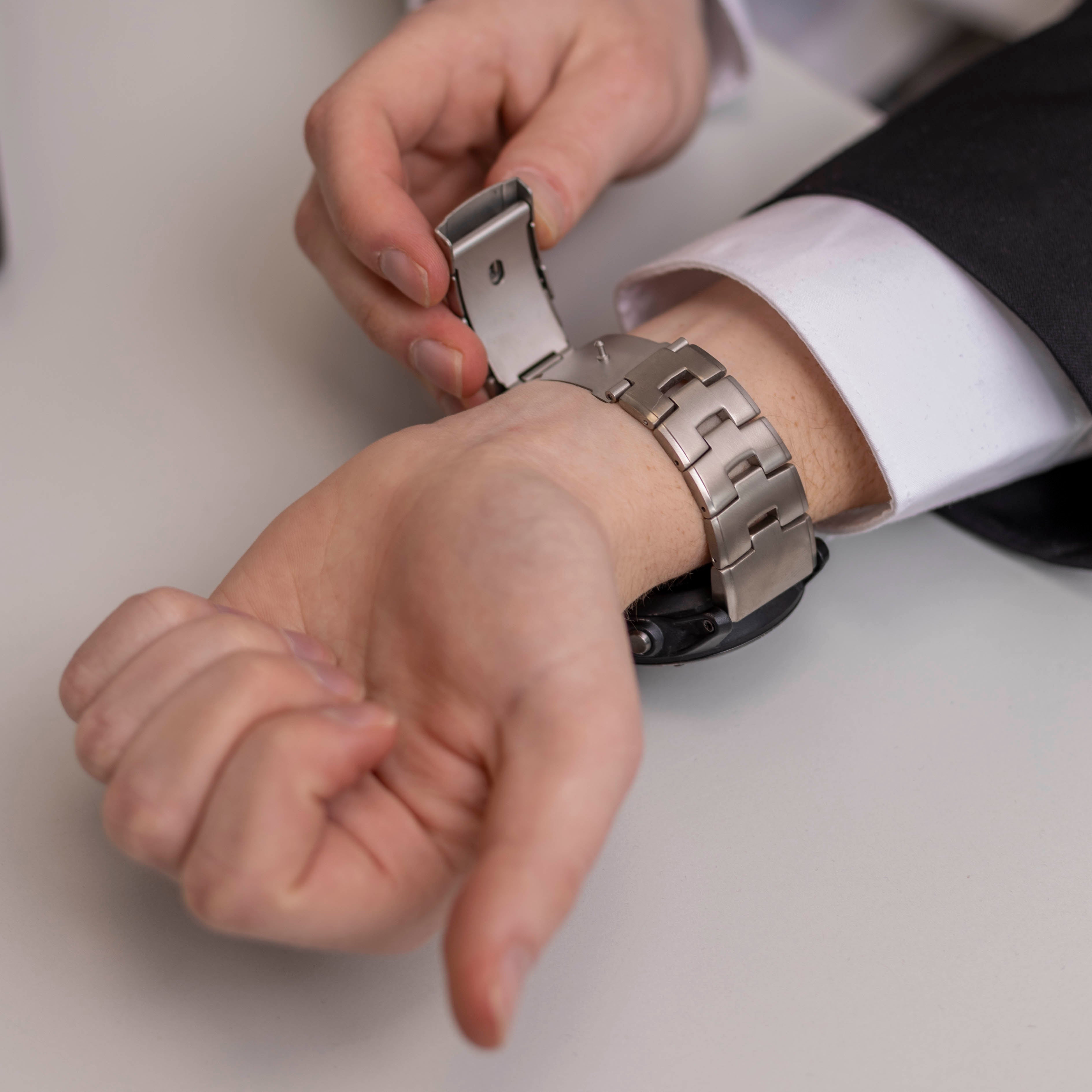 Bracelet titane Garmin Instinct 3 - 50mm (argent)