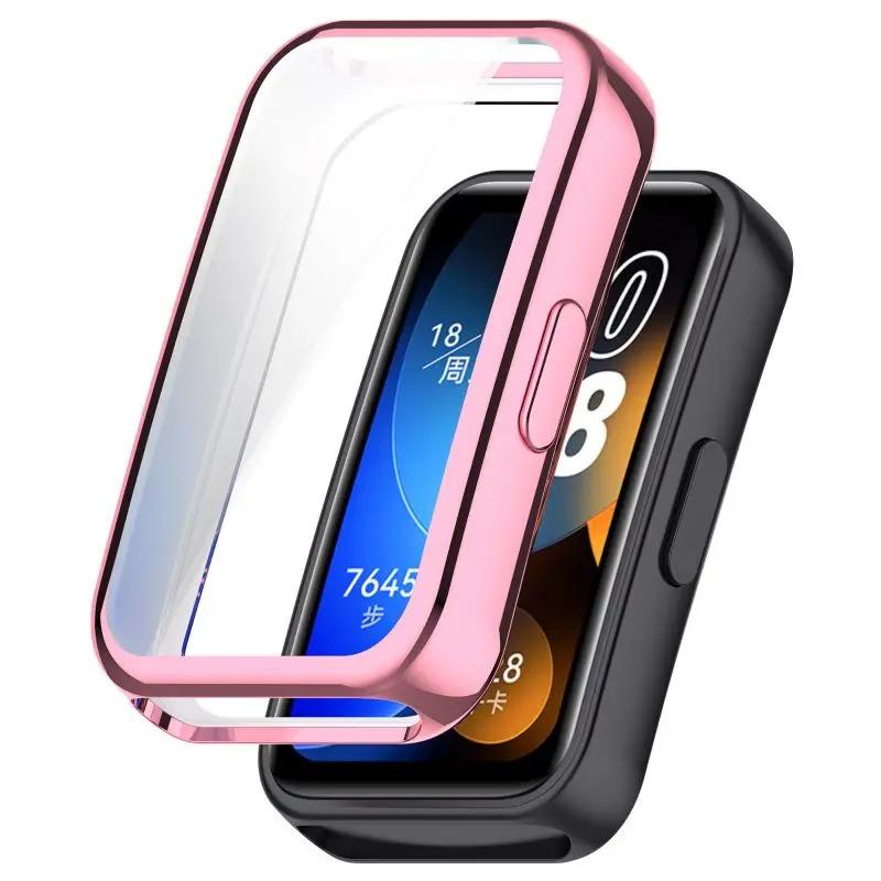 Coque TPU Huawei Band 8 / 9 / 10 (rose)