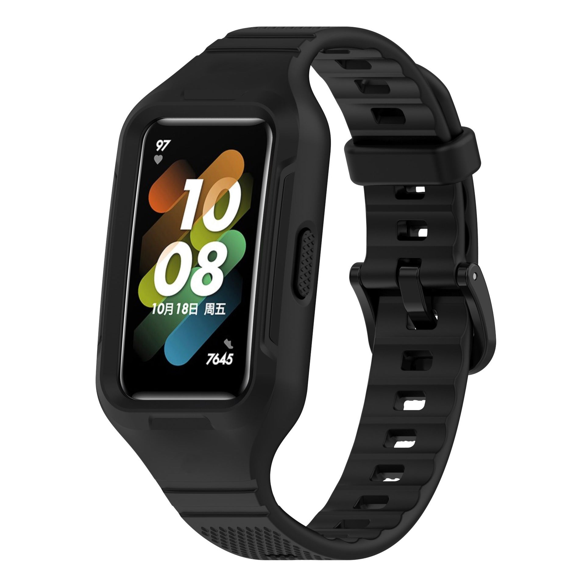 Huawei Band 10 TPU Stap with Frame (Black)