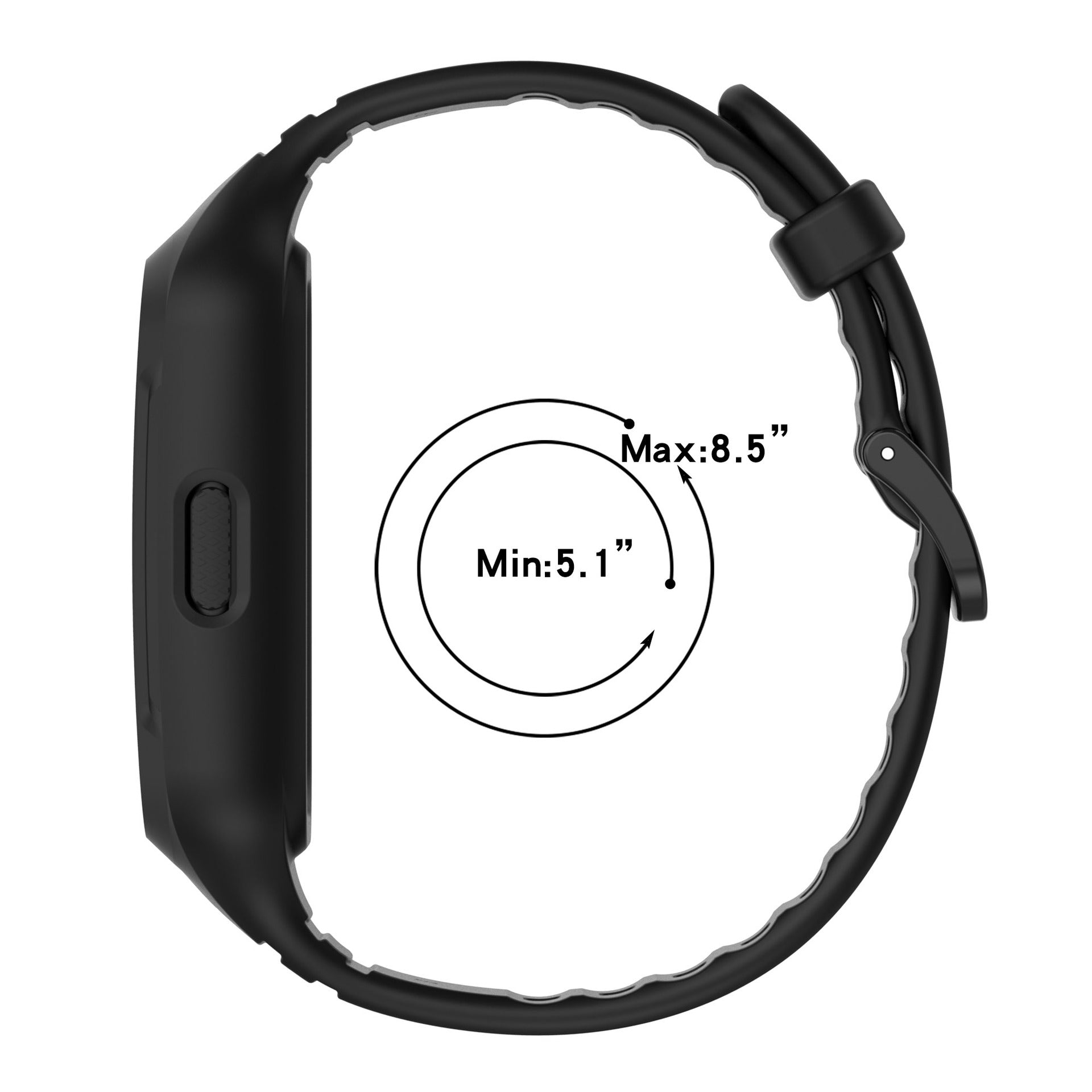 Bracelet TPU avec cadre Huawei Band 8 (noir)