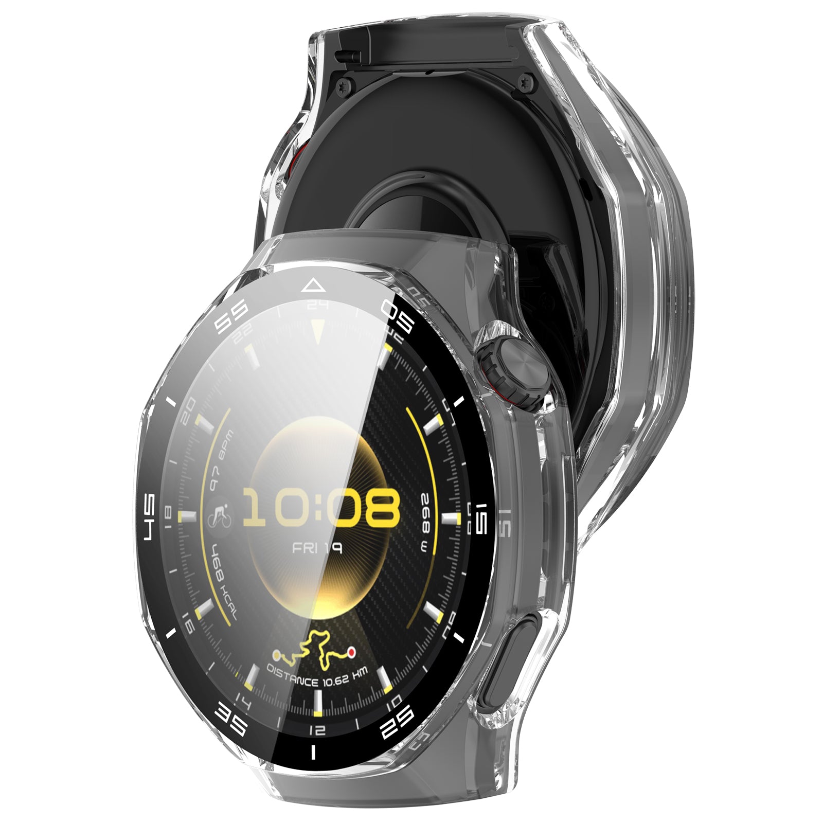 Coque dure avec verre Huawei Watch GT 6 Pro (transparente)