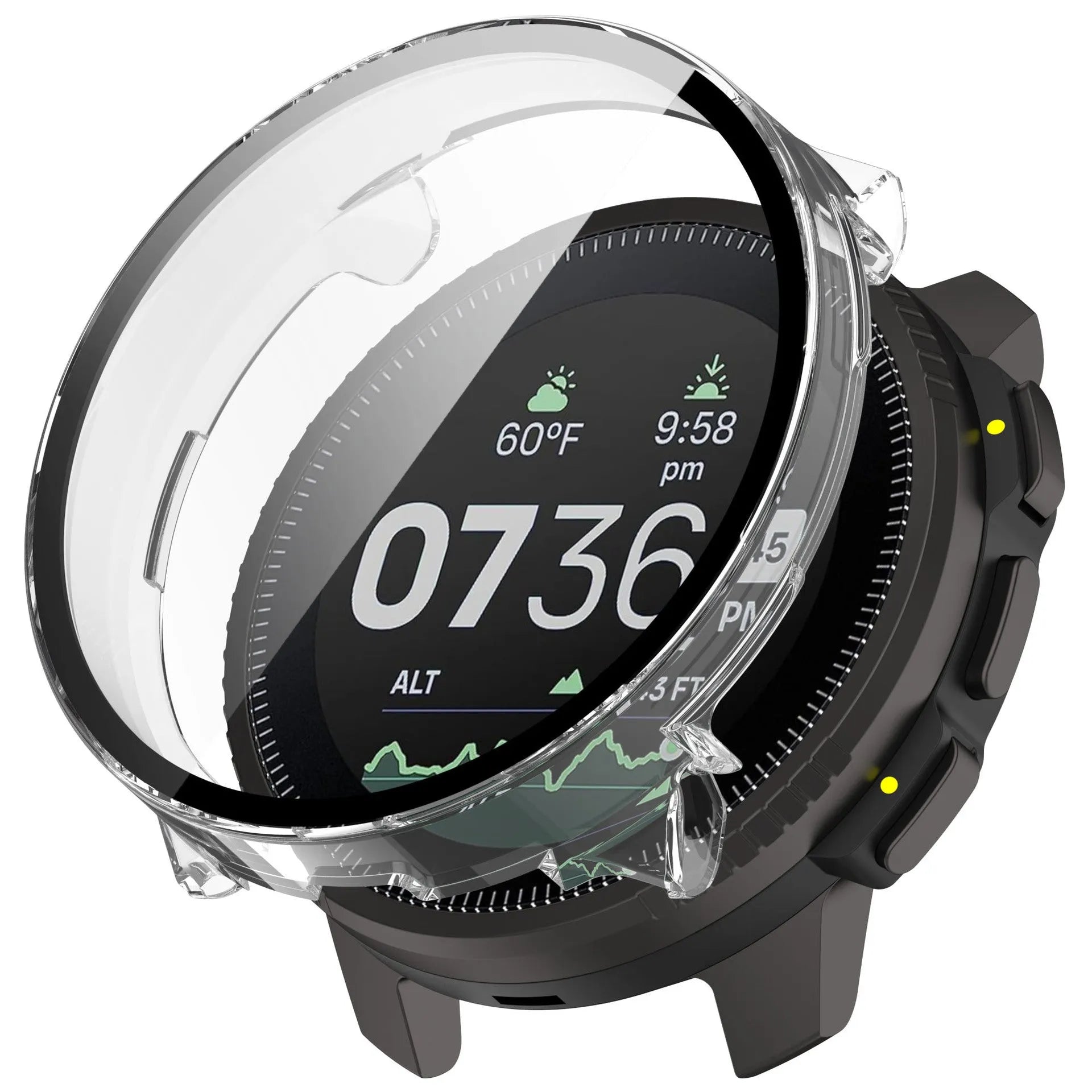 Coque résistant avec verre Suunto Vertical (transparent)