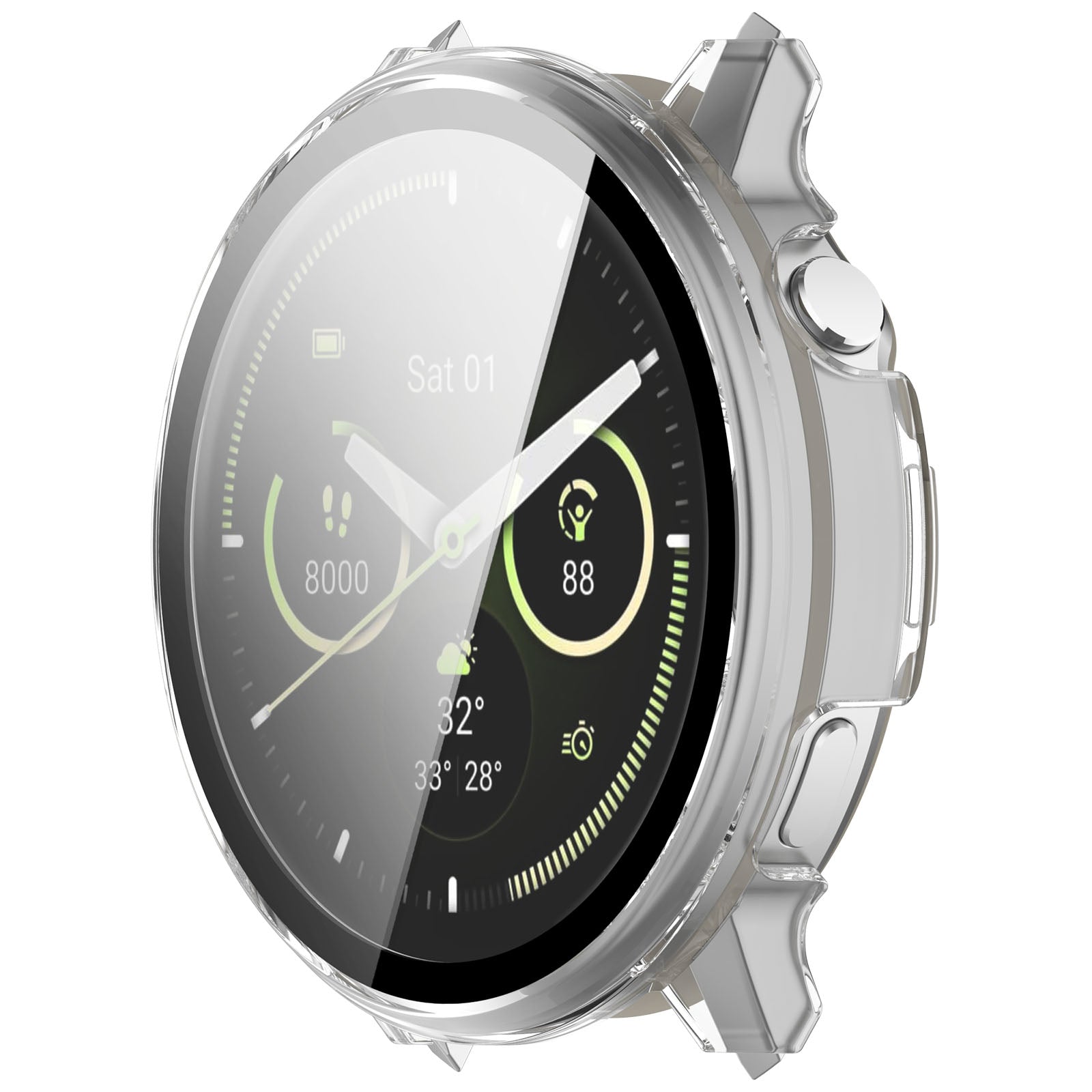 Coque dure avec verre Garmin Venu 4 - 41mm (transparente)