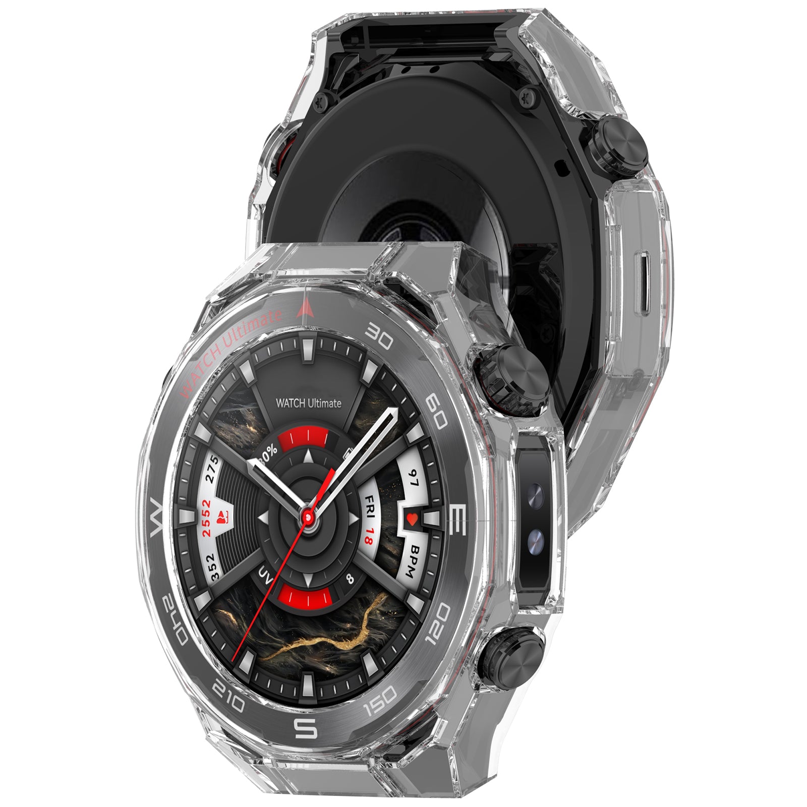Huawei Watch Ultimate 2 PC Case with Glass (Transparent)