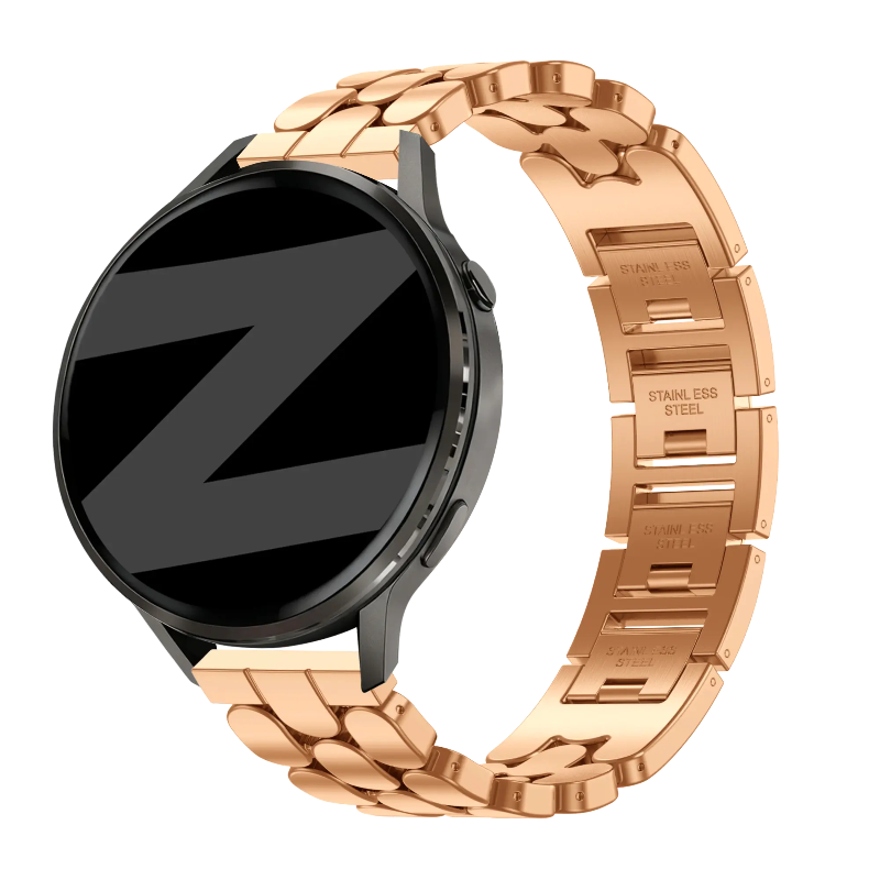 18mm steel band oval rose gold
