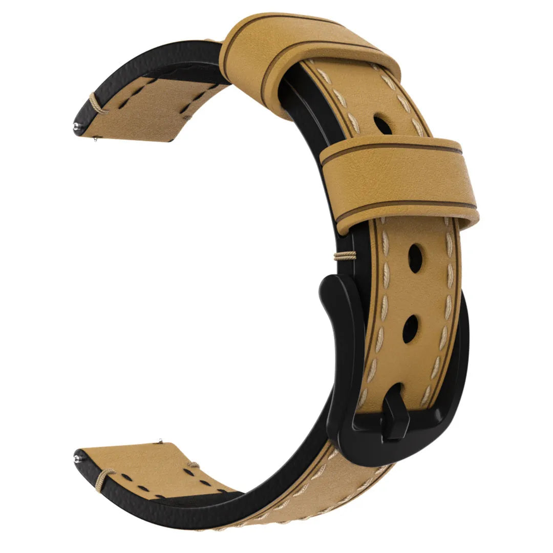 Bracelet cuir véritable Oppo Watch X2 Mini (marron)