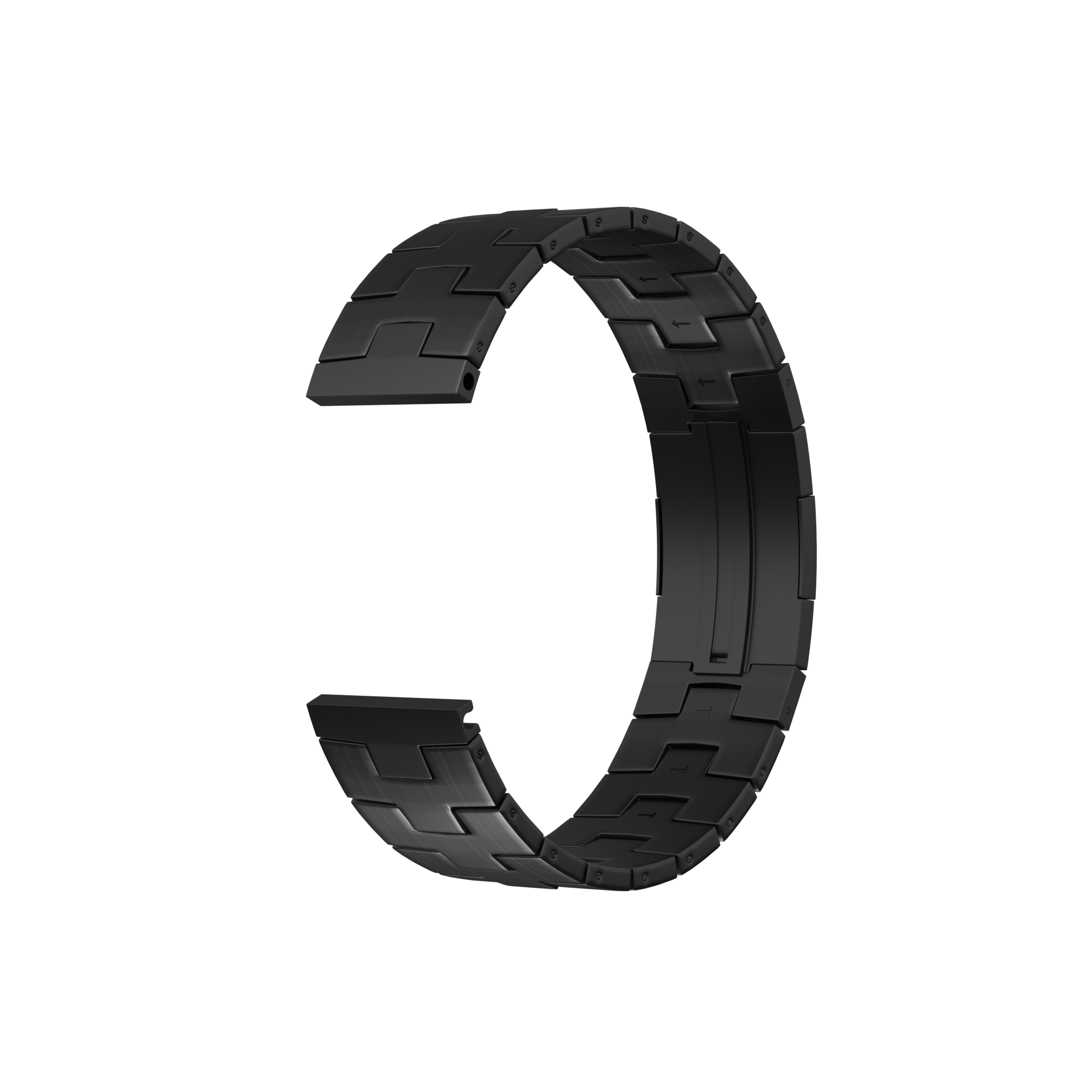 Bracelet en titane granulaire pour Oppo Watch X2 - fermeture plate(graphite)