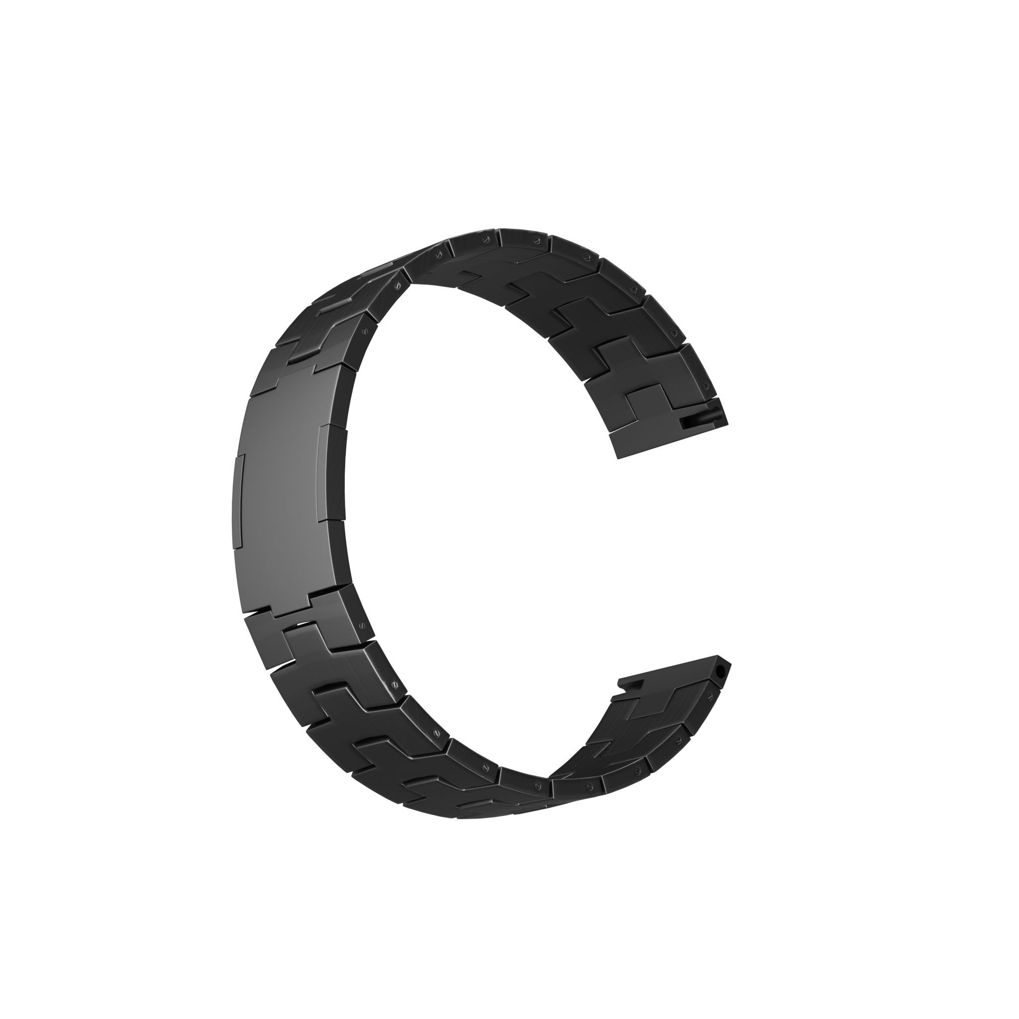 Bracelet grain de titane OnePlus Watch 3 (fermoir plat) (graphite)