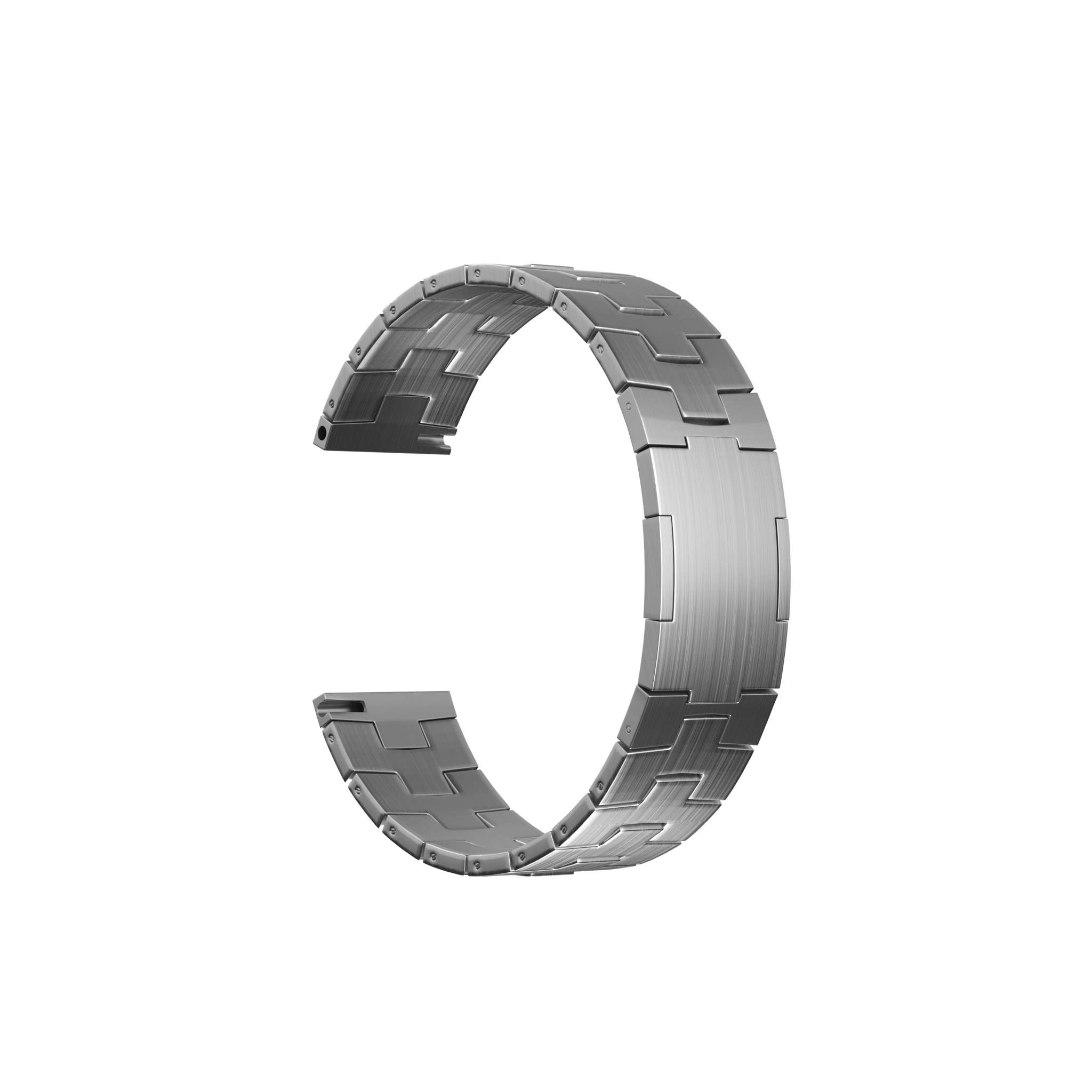 Bracelet titane granulé Suunto Vertical 2 (boucle plate) (argent)