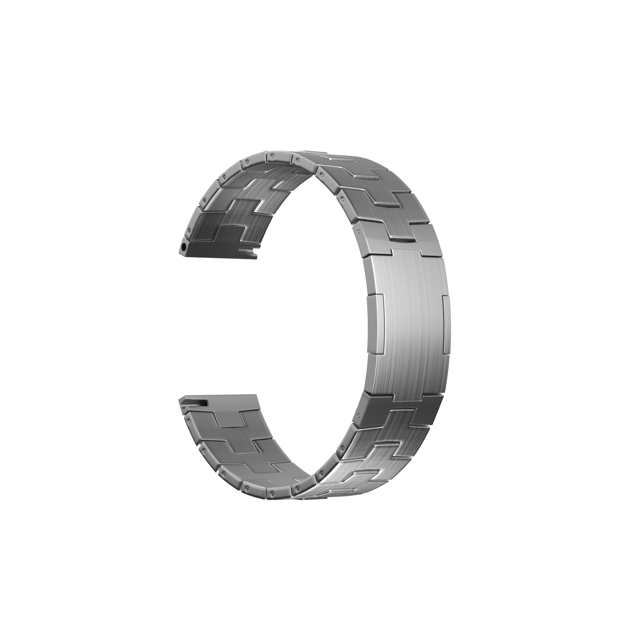 Bracelet titane granulaire Huawei Watch GT 5 Pro - 46mm- cierre plano (argenté)