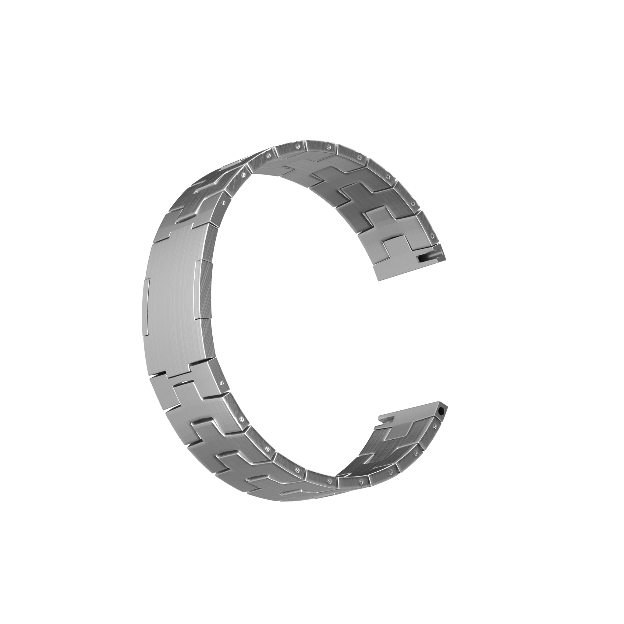 Suunto Race (S) Titanium Grain Strap (Flat Buckle) (Silver)