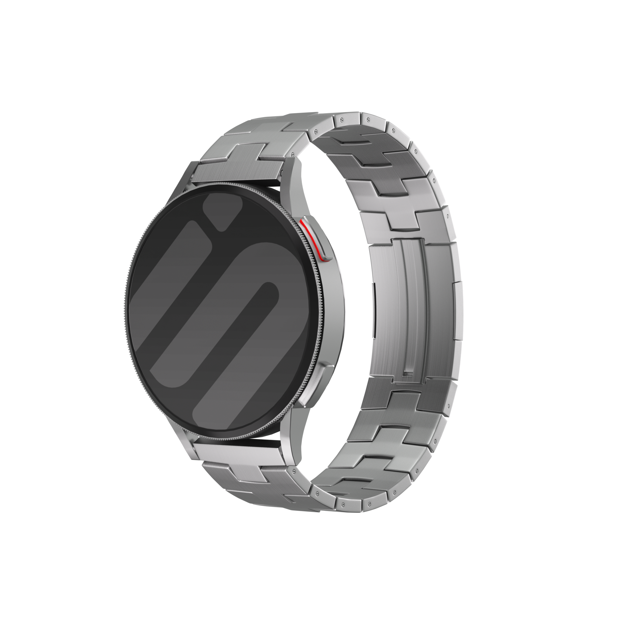 Bracelet en titane granulaire pour Oppo Watch X2 - fermeture plate(argenté)