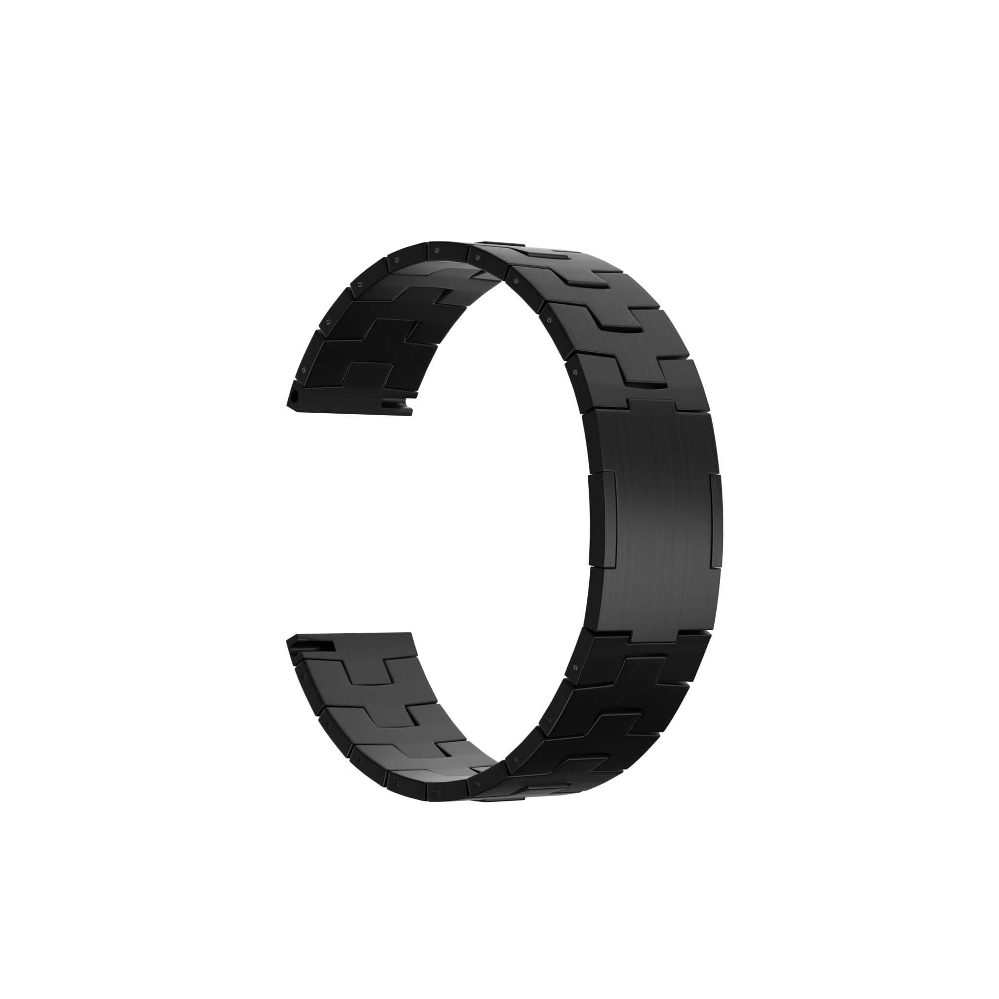 Bracelet titane grain (Boucle plate) Amazfit Bip 6 (noir)