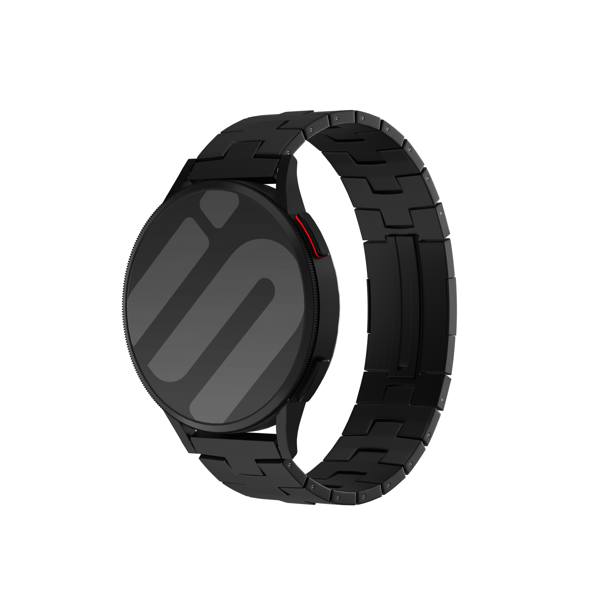 Bracelet titane granulé Amazfit Balance 2 (boucle plate) (noir)