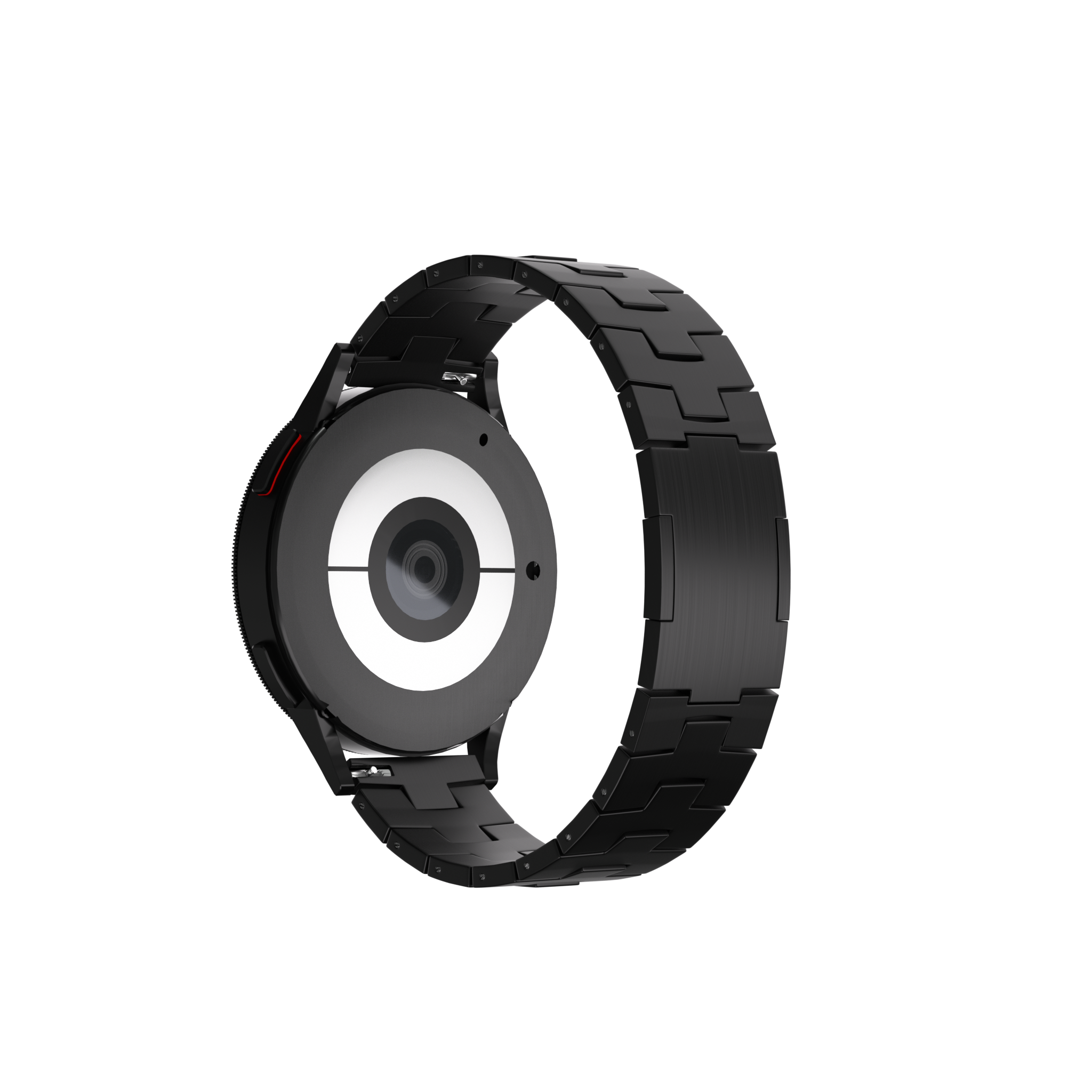 Bracelet en titane granulaire pour Oppo Watch X2 - fermeture plate(noir)