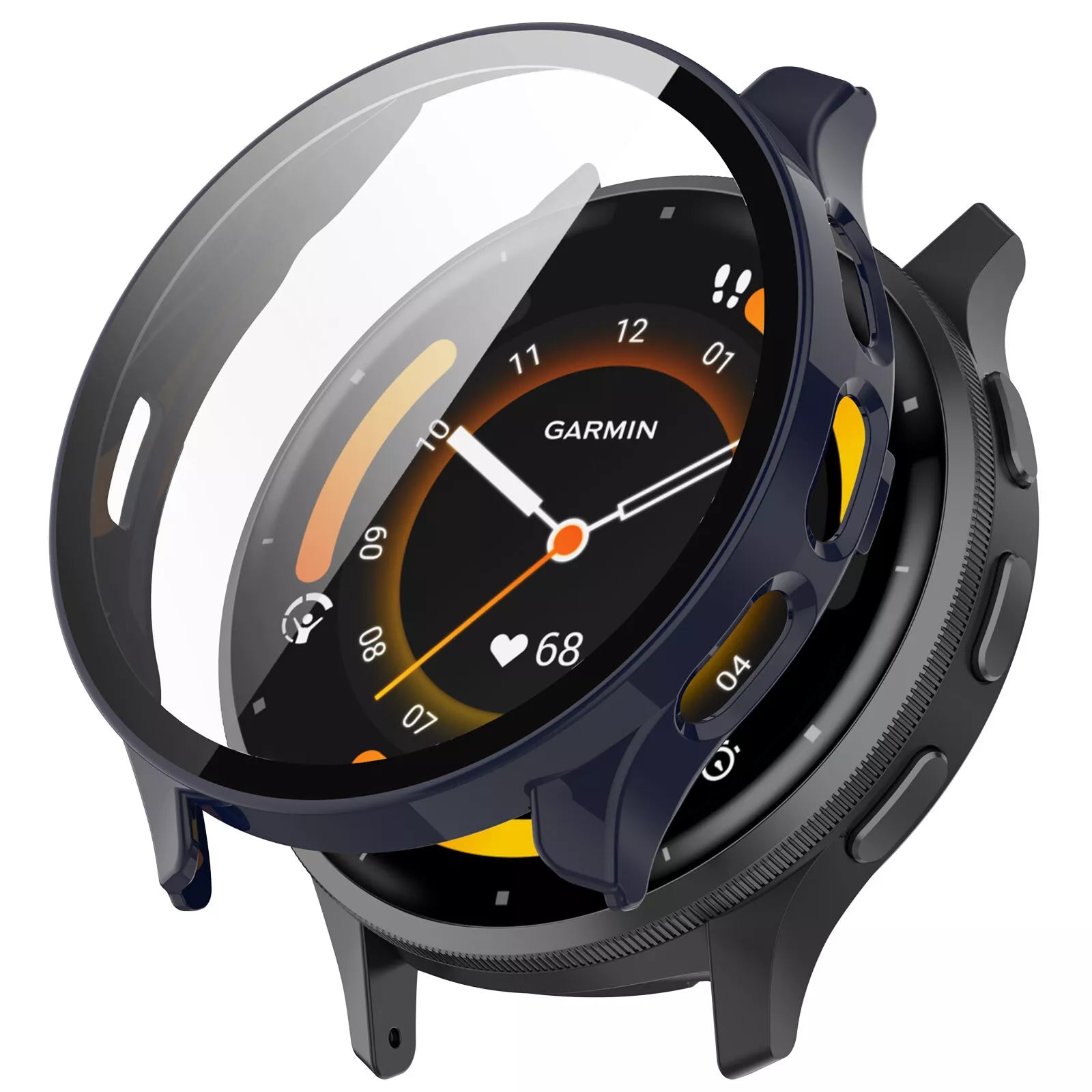 Coque rigide avec verre Garmin Venu 3 (bleu foncé)