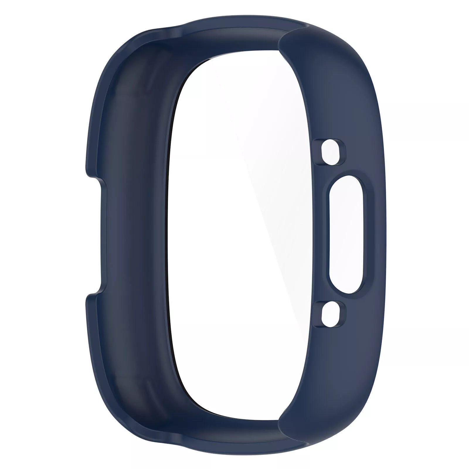 Coque rigide avec verre Fitbit Versa 4 / Sense 2 (bleu)