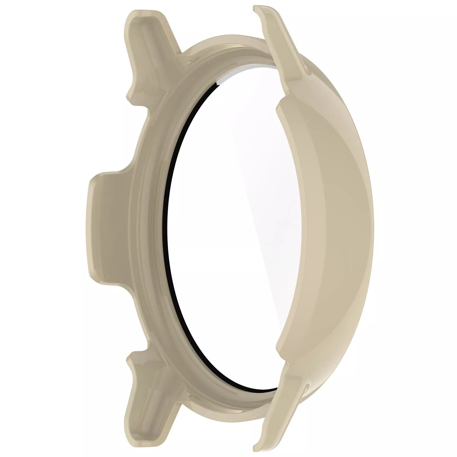 Coque rigide avec verre Garmin Vivoactive 5 (beige)