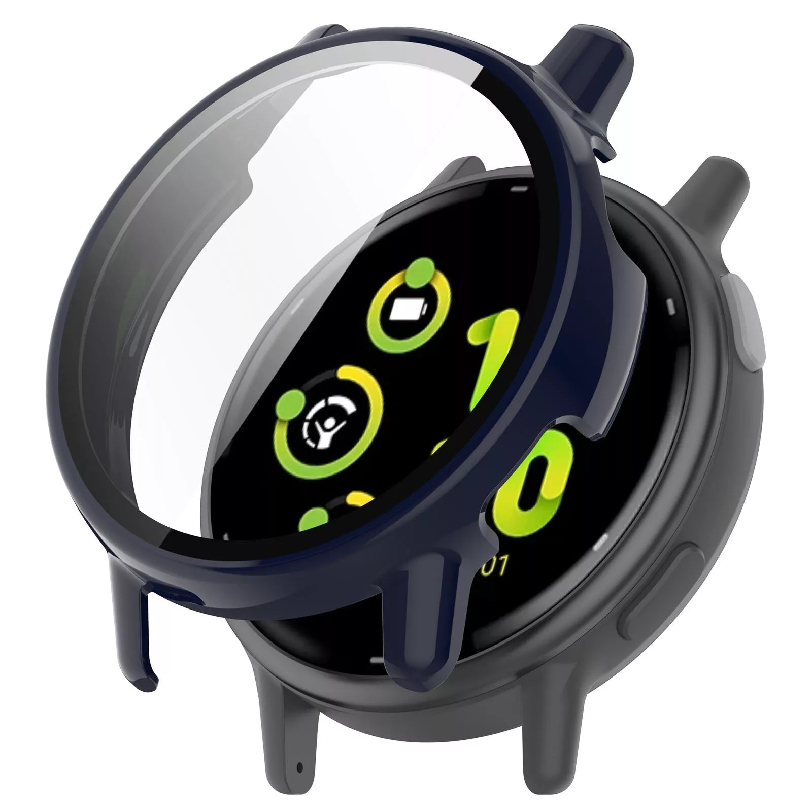 Coque rigide avec verre Garmin Vivoactive 5 (bleu foncé)