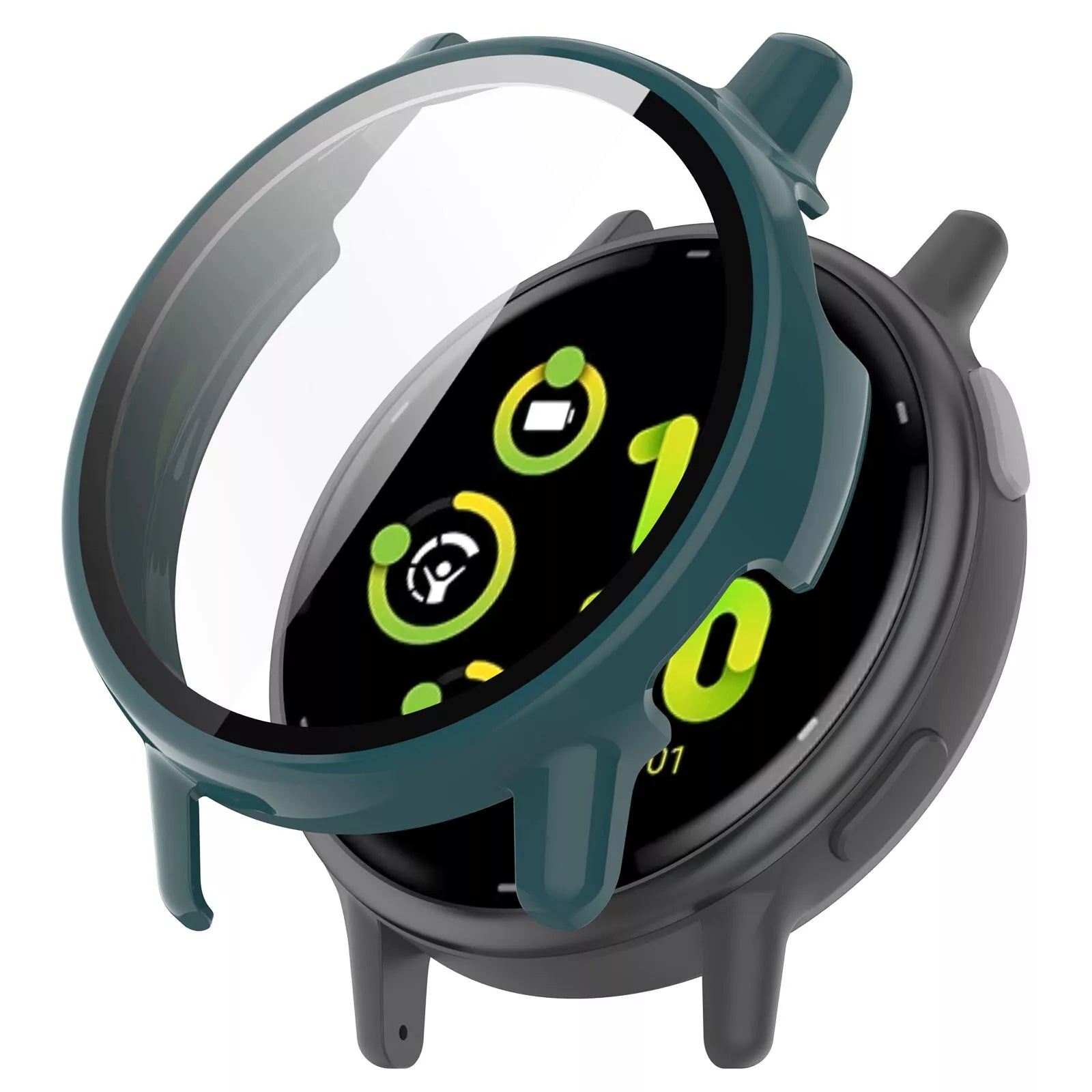 Coque rigide avec verre Garmin Vivoactive 5 (vert)