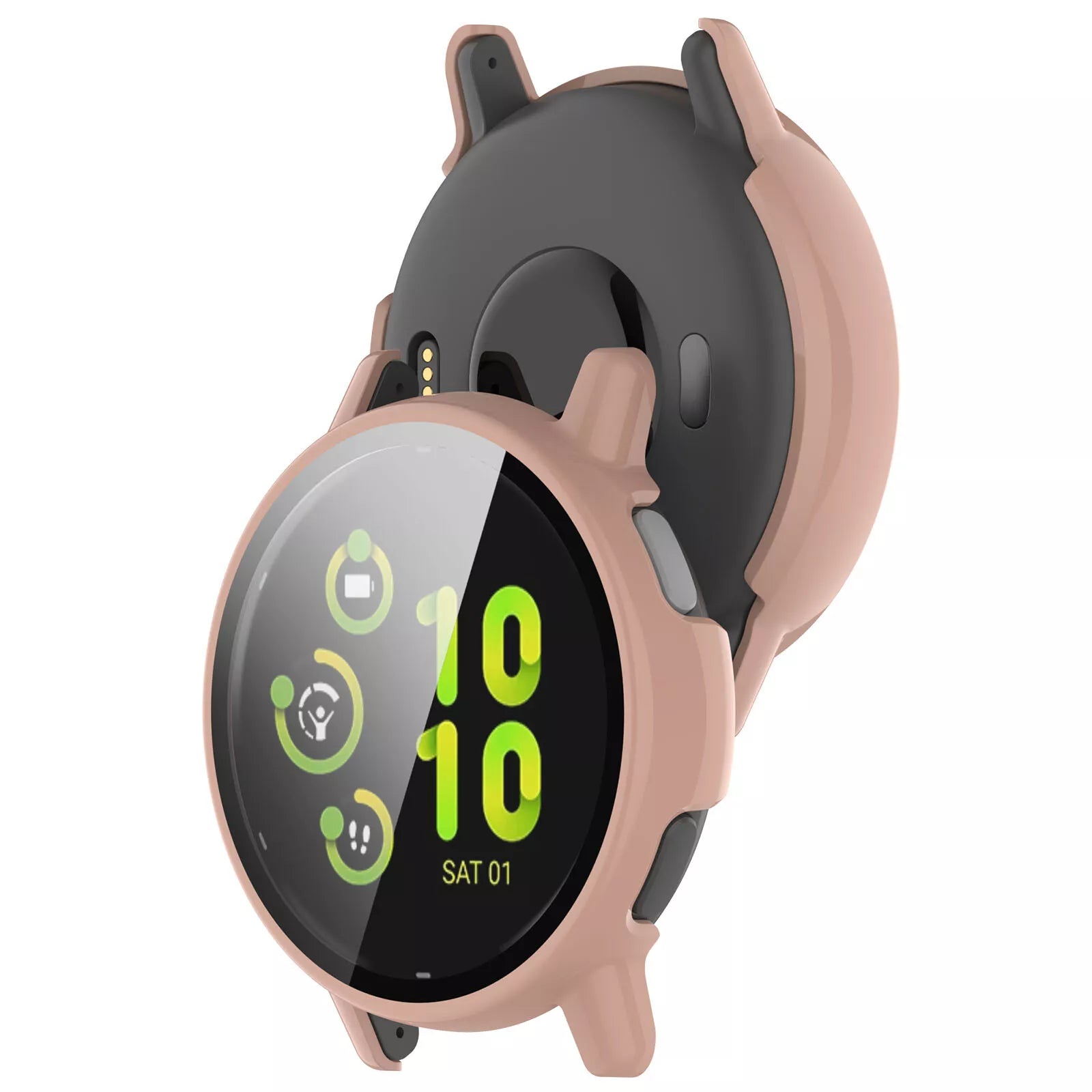 Coque rigide avec verre Garmin Vivoactive 5 (rose)