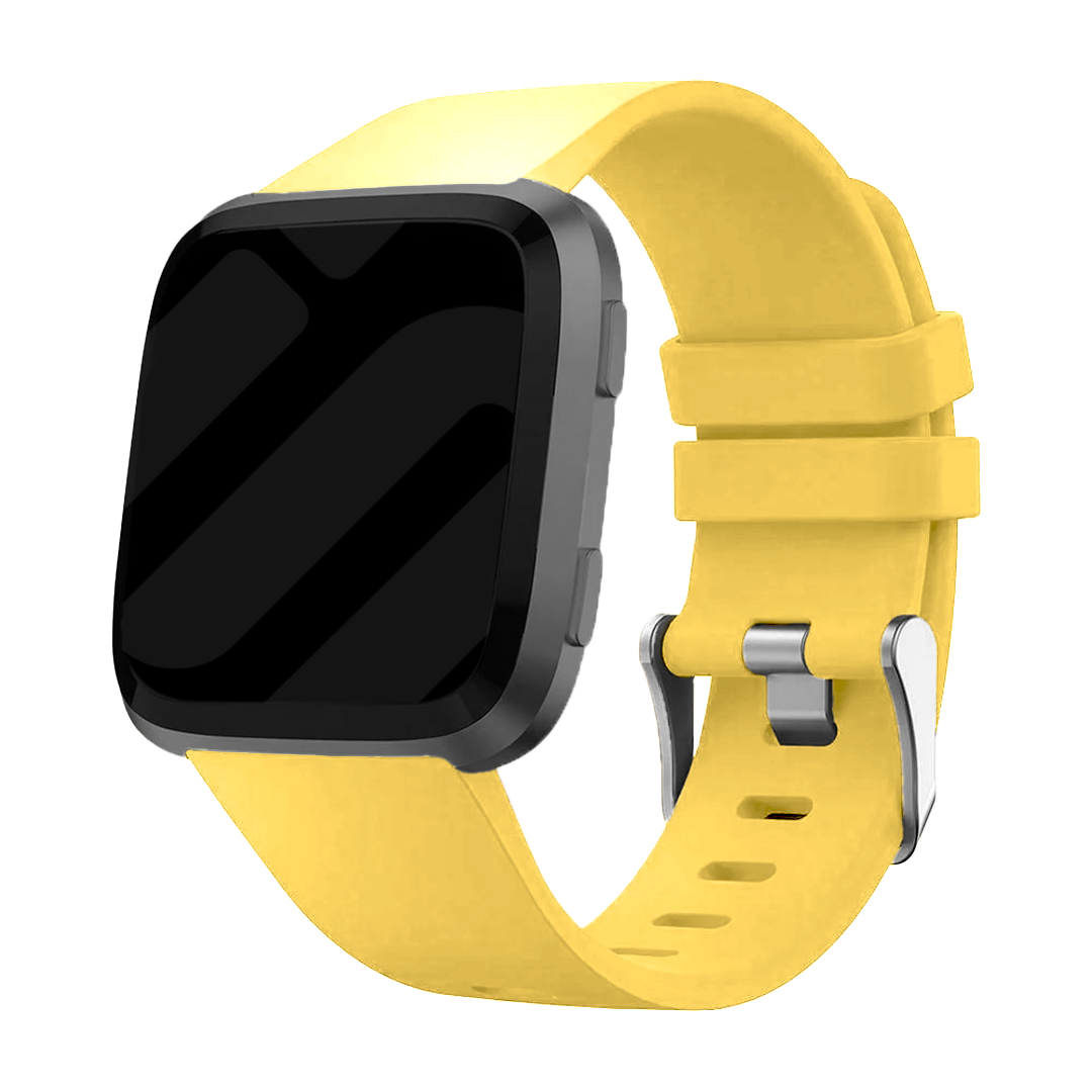 Bracelet silicone Fitbit Versa (jaune)