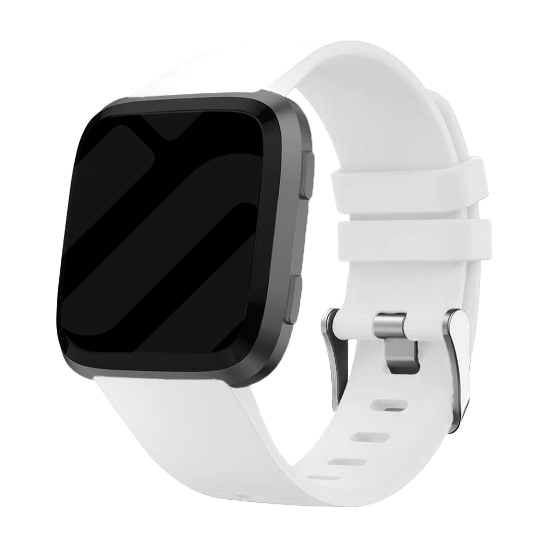 Bracelet silicone Fitbit Versa (blanc)