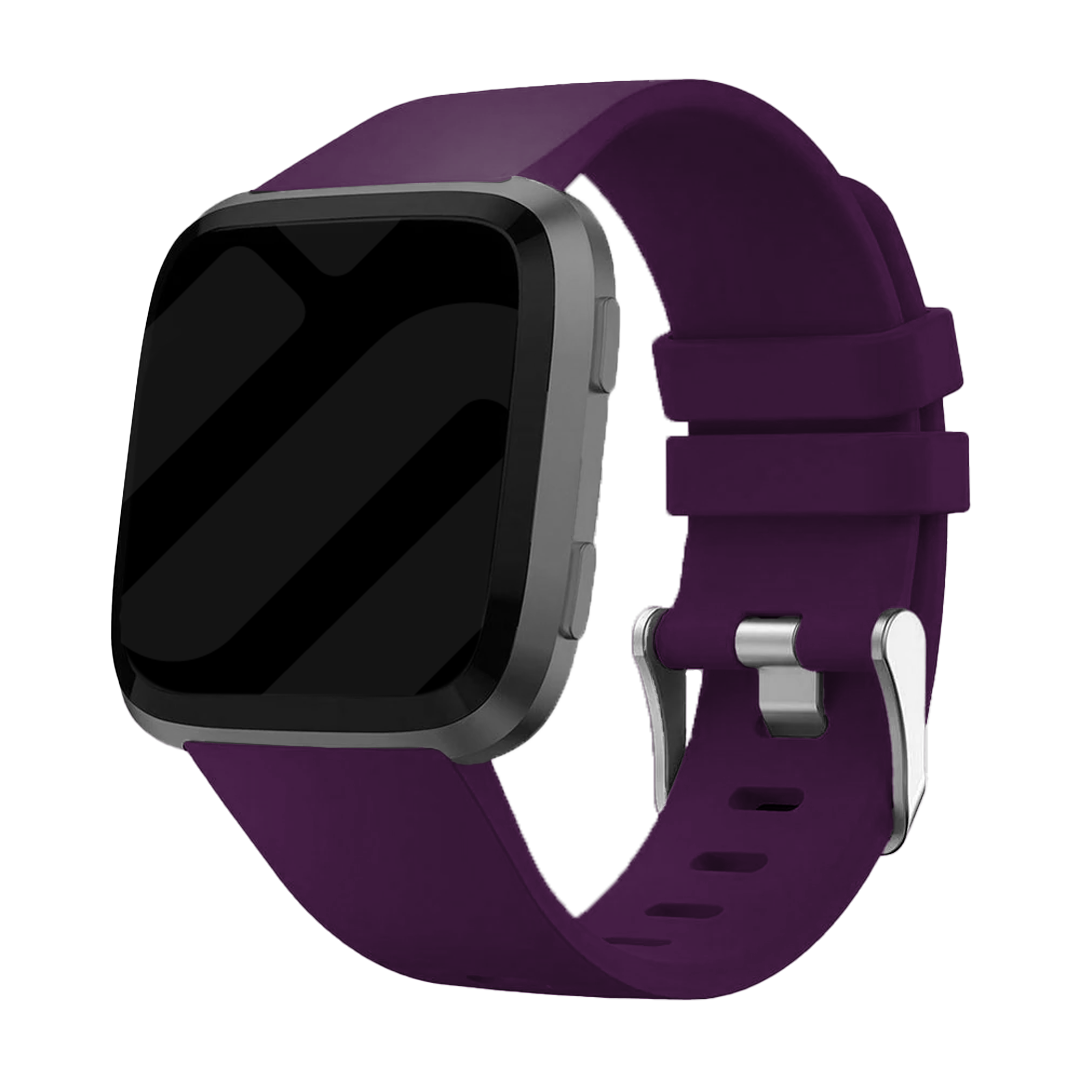 Bracelet silicone Fitbit Versa (violet foncé)
