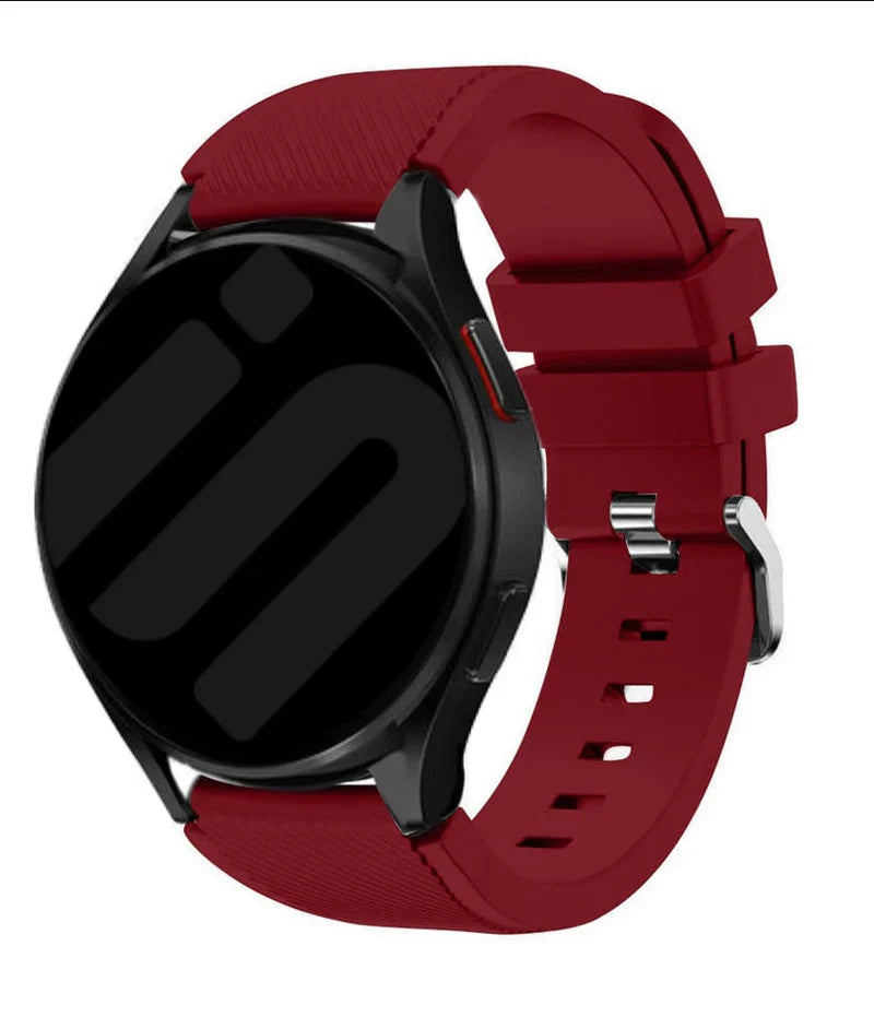 Bracelet silicone sergé Amazfit GTR Mini (bordeaux)