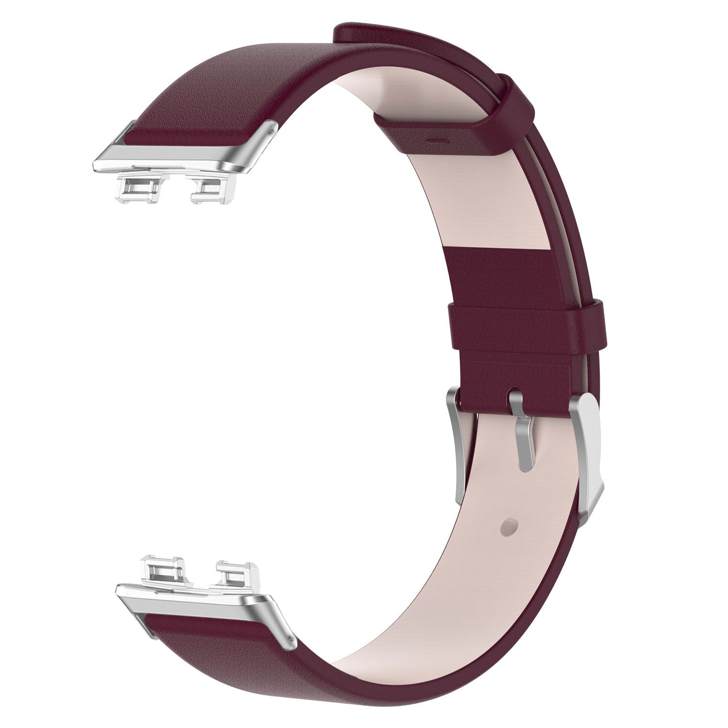 Bracelet cuir Huawei Band 10 (vin rouge)