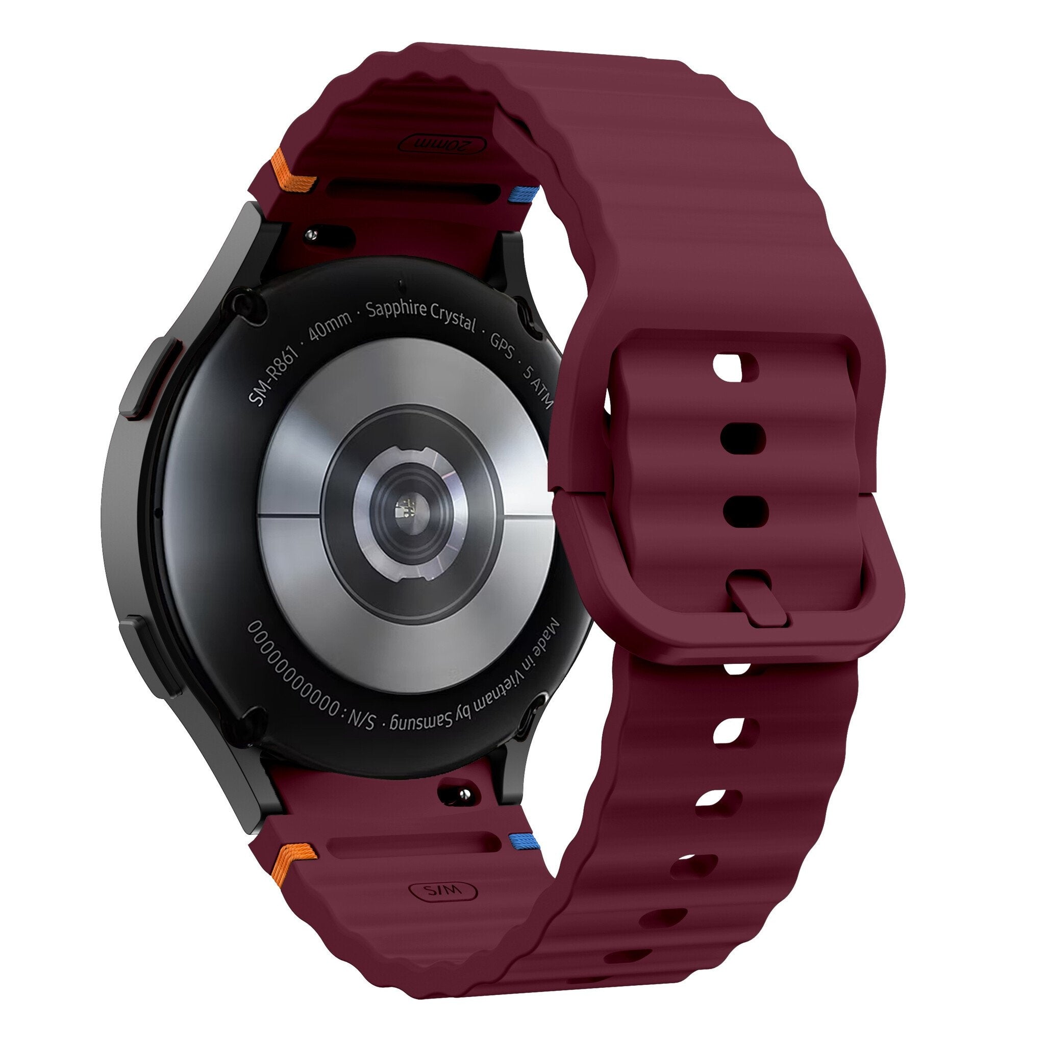 Bracelet Wave Samsung Galaxy Watch 5 - 44mm (rouge vin)