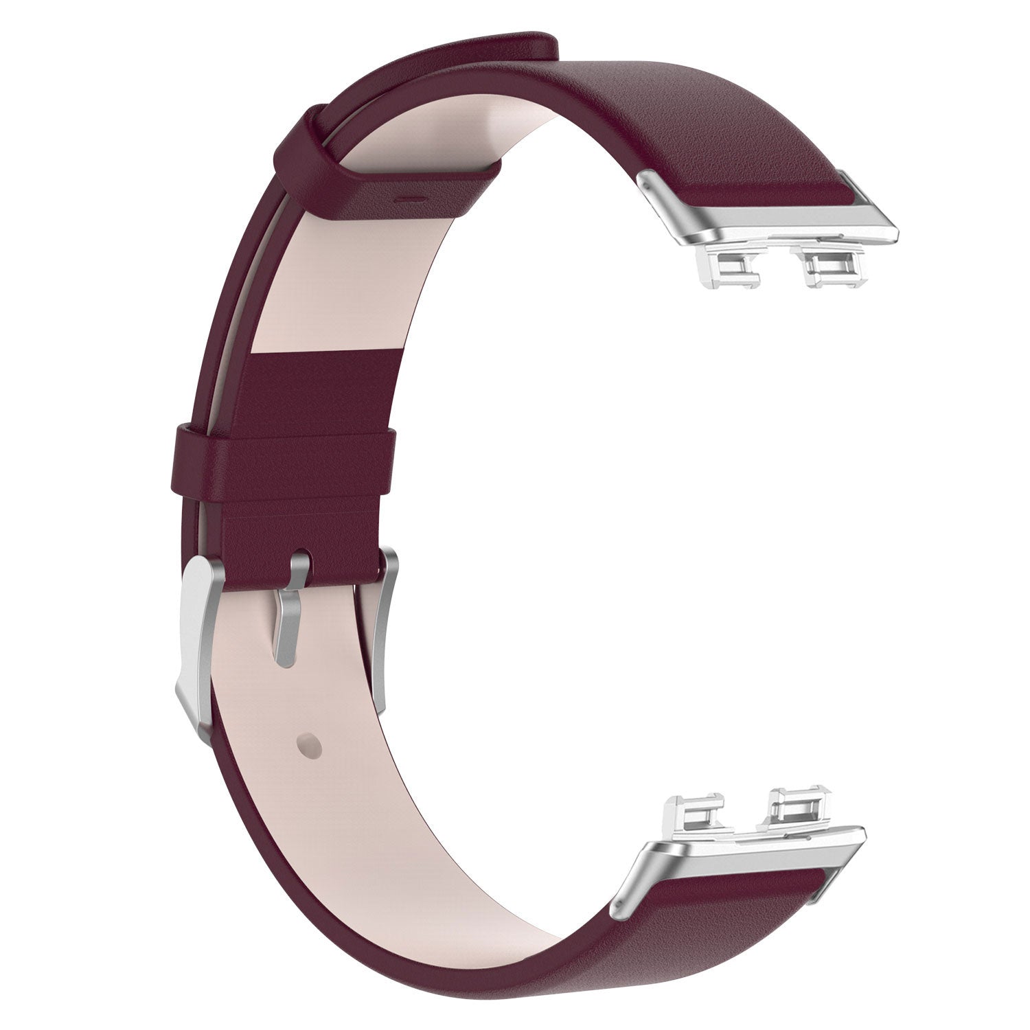 Bracelet cuir Huawei Band 10 (vin rouge)