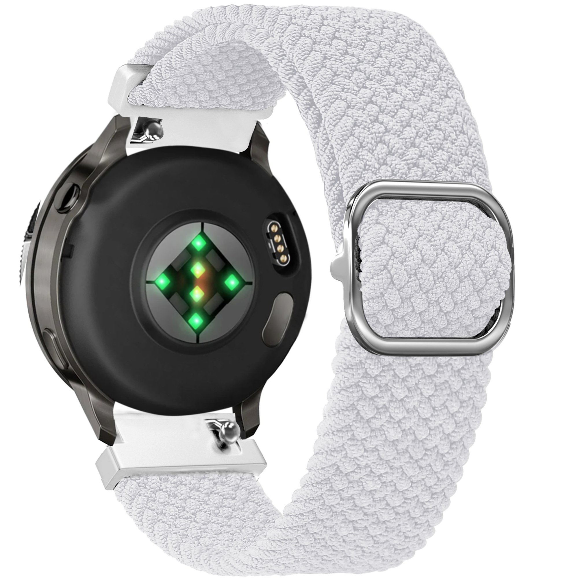 Bandz Bracelet tressé réglable Garmin Vivoactive 4s (blanc)