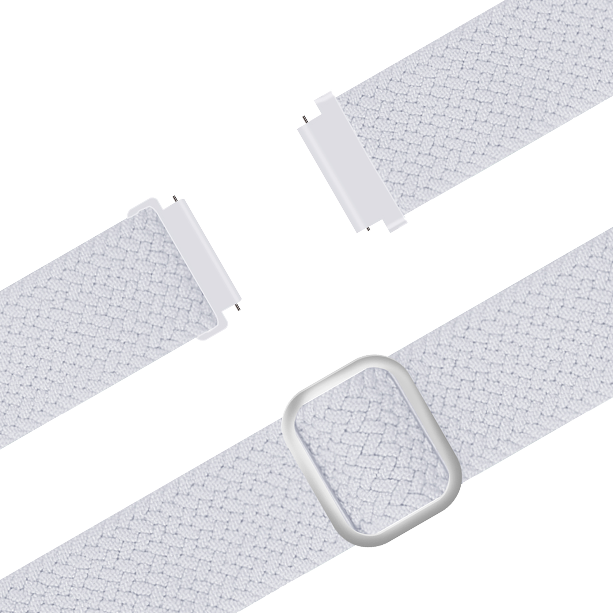 Bandz Garmin Venu 3s Adjustable Braided Strap (White)