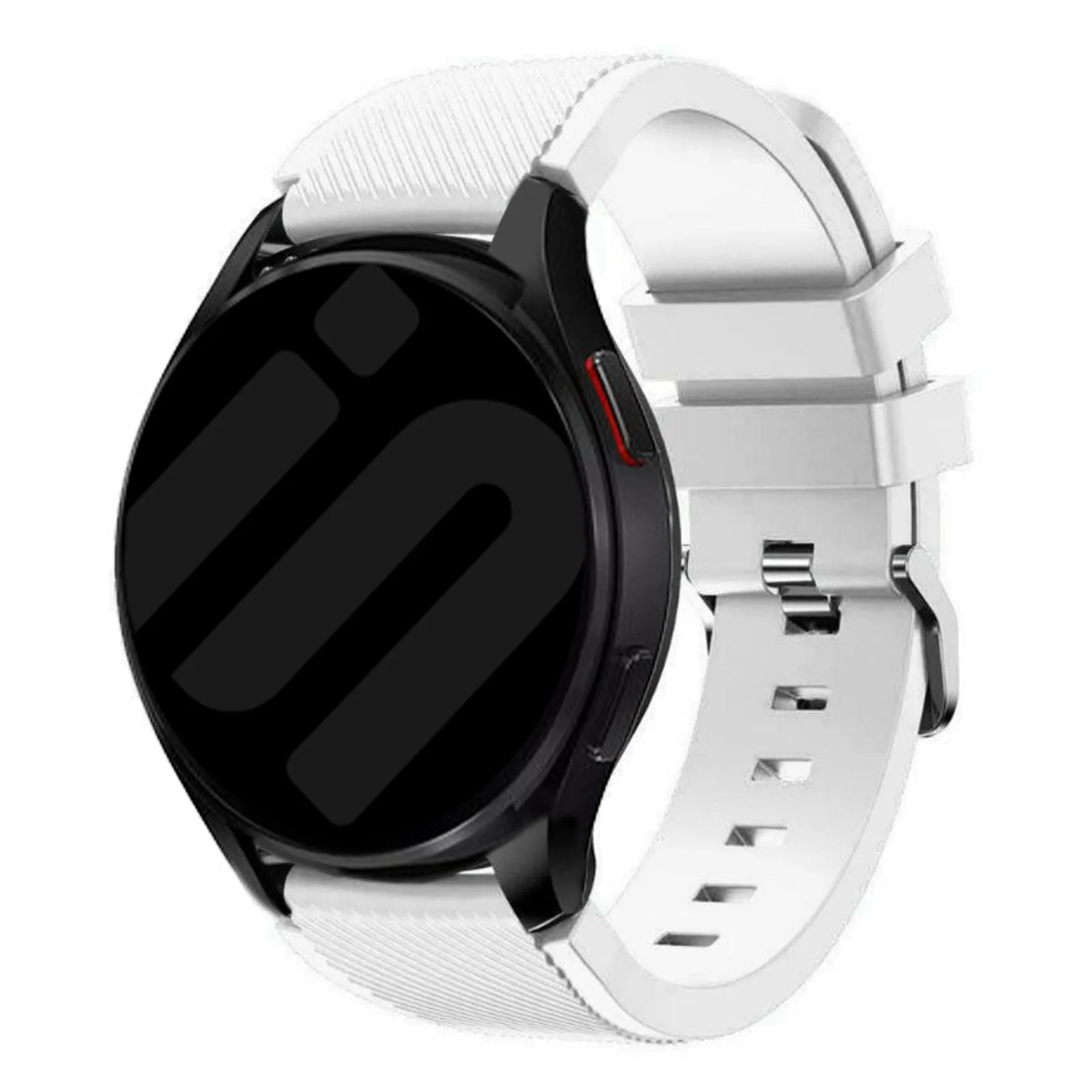 Bracelet silicone sergé Amazfit Bip 5 (blanc)