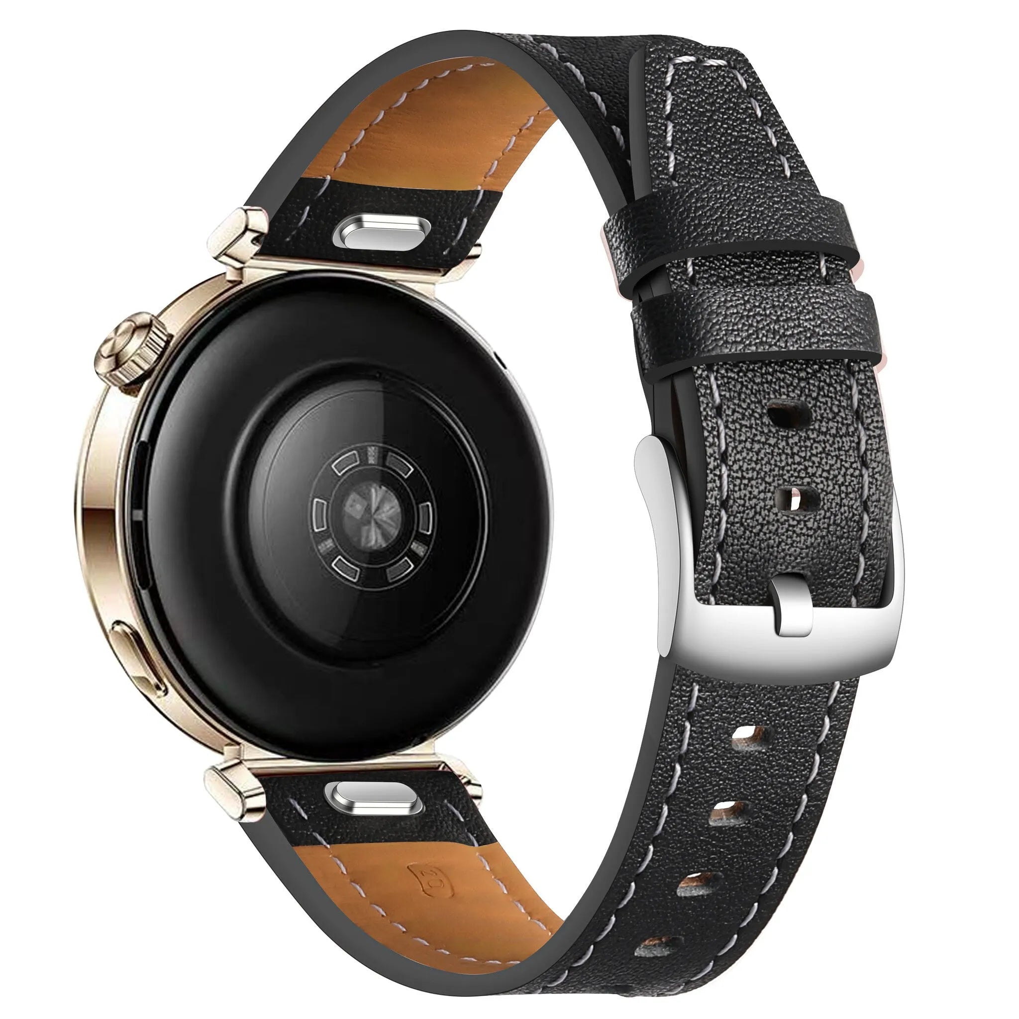 Bracelet cuir 'One Push' Oppo Watch X2 Mini (noir)