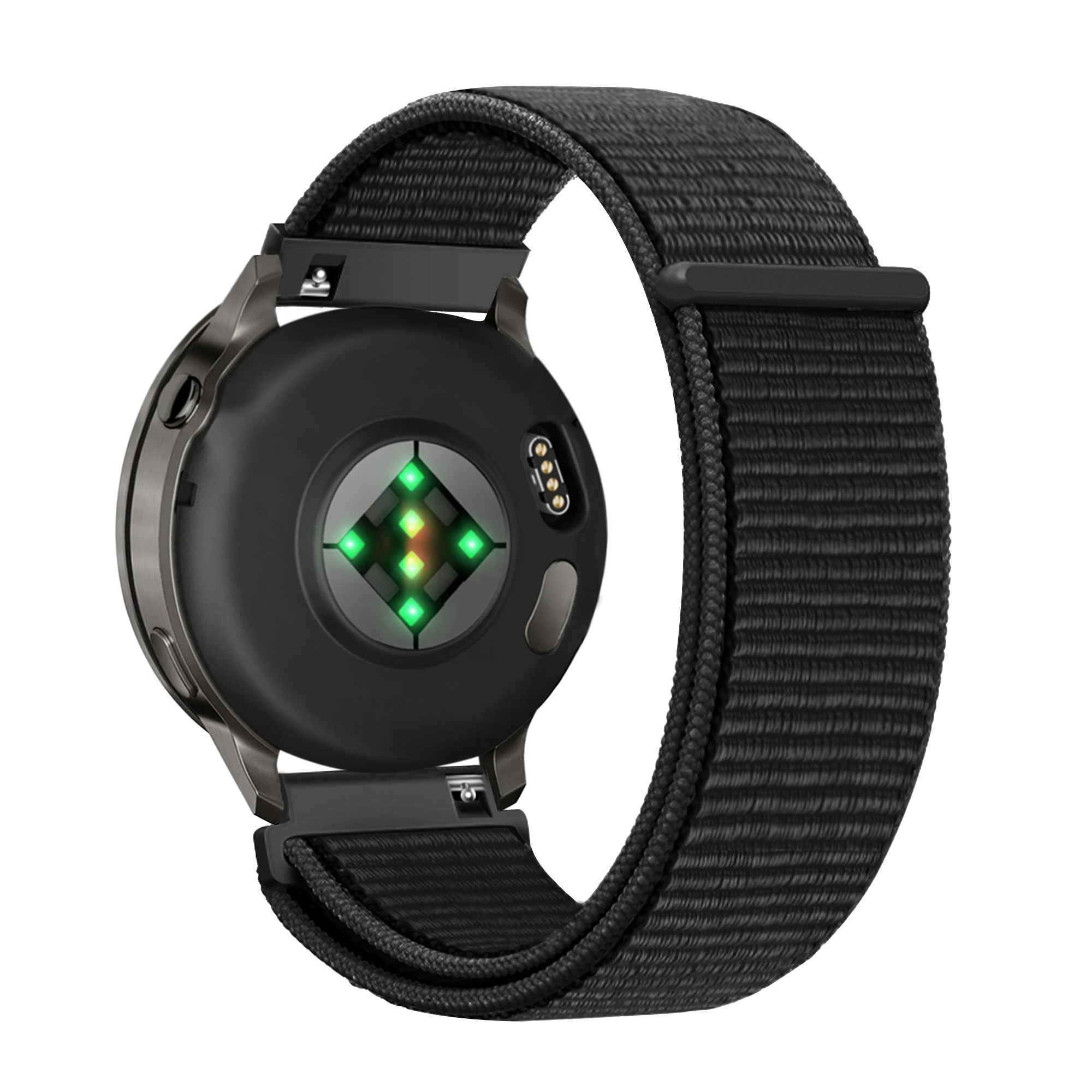 Bandz Garmin Venu 4 - 41mm Nylon Loop Strap (Black)