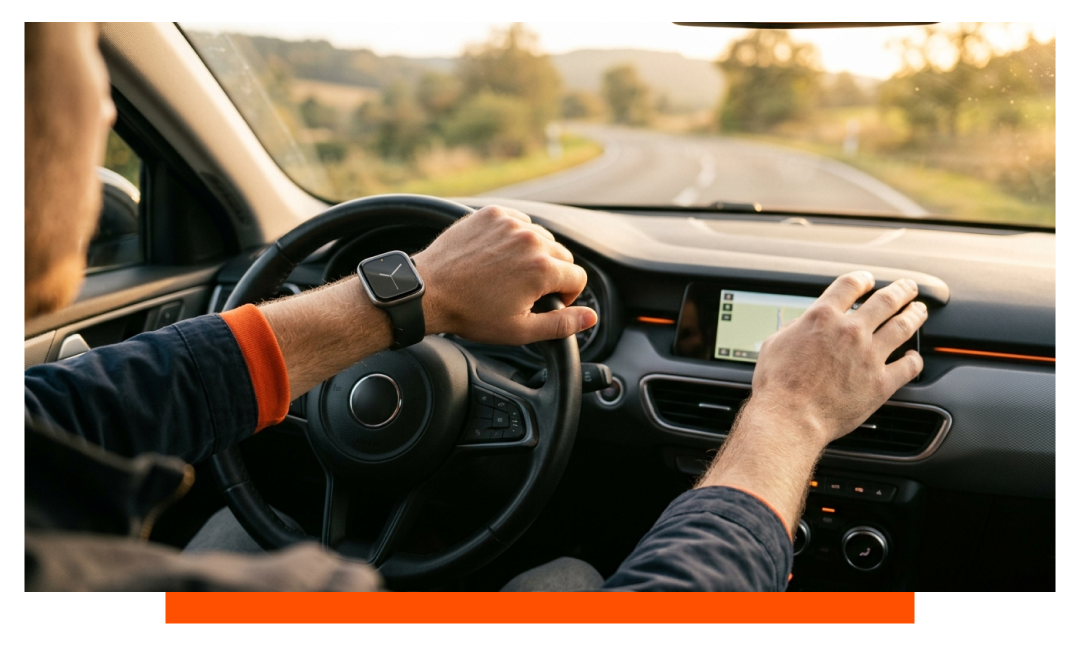 Smartwatch in the car, is that allowed?