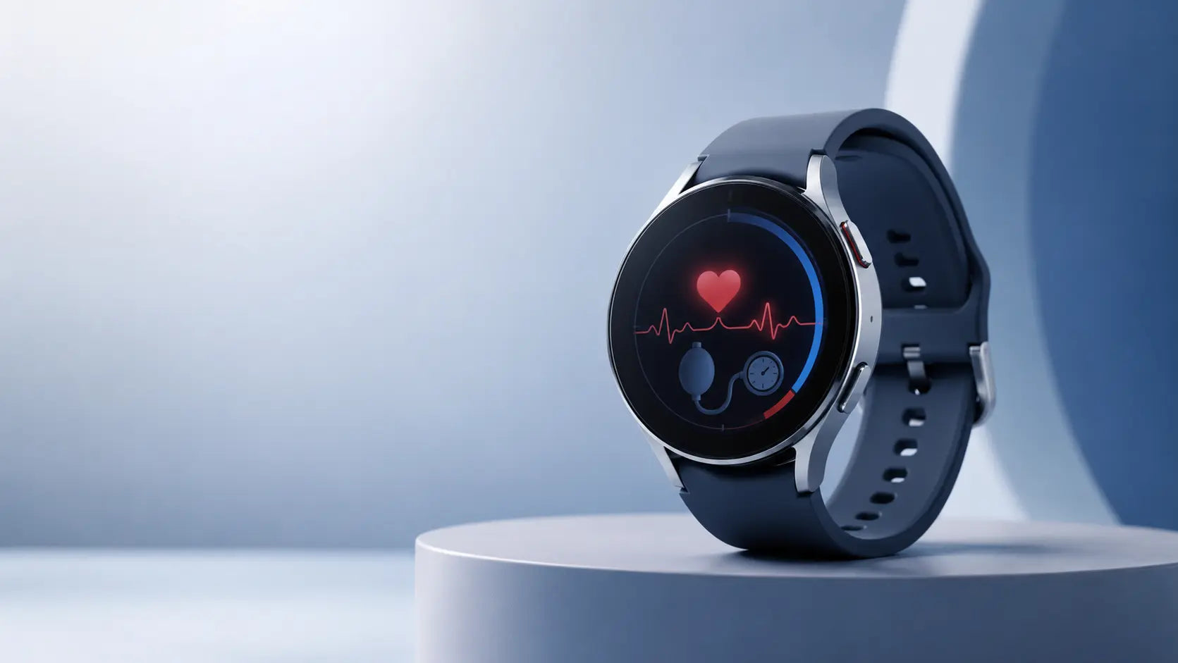 Which Samsung Galaxy Watch supports blood pressure monitoring?