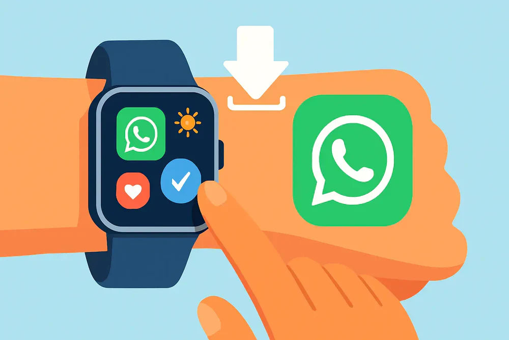 ¿Cómo instalo WhatsApp en mi reloj inteligente?