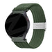 Bandz Bracelet nylon tressé TicWatch 22mm (vert olive)