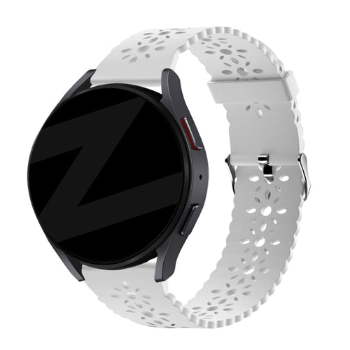 Bandz Bracelet silicone avec motif Coros Apex 2 (blanc)