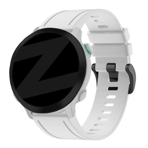 Bandz Bracelet silicone avec boucle Garmin Approach S70 - 42mm (blanc)