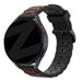 Bandz Bracelet sport rayé Redmi Watch 5 Lite (noir/rouge)
