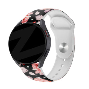 Bandz Bracelet silicone 'fleurs' Coros Apex 42mm 