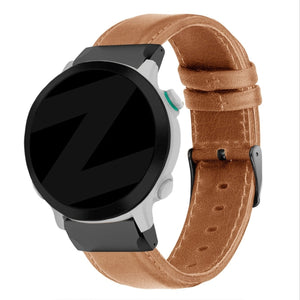 Bandz Bracelet cuir Garmin Forerunner 970 (marron)