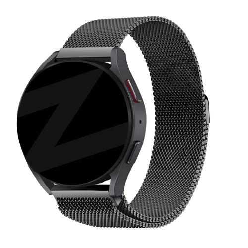 Bandz Garmin Forerunner 255 Milanese Loop Strap (Black)