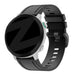 Bandz Bracelet silicone avec boucle Garmin Descent Mk3(i) - 43mm (noir)
