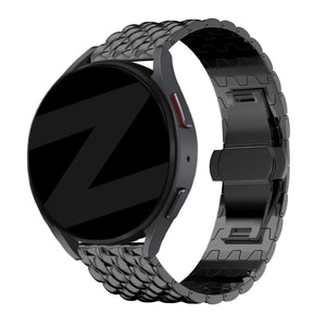 Bandz Bracelet acier 'Dragon' Oppo Watch X2 (noir)
