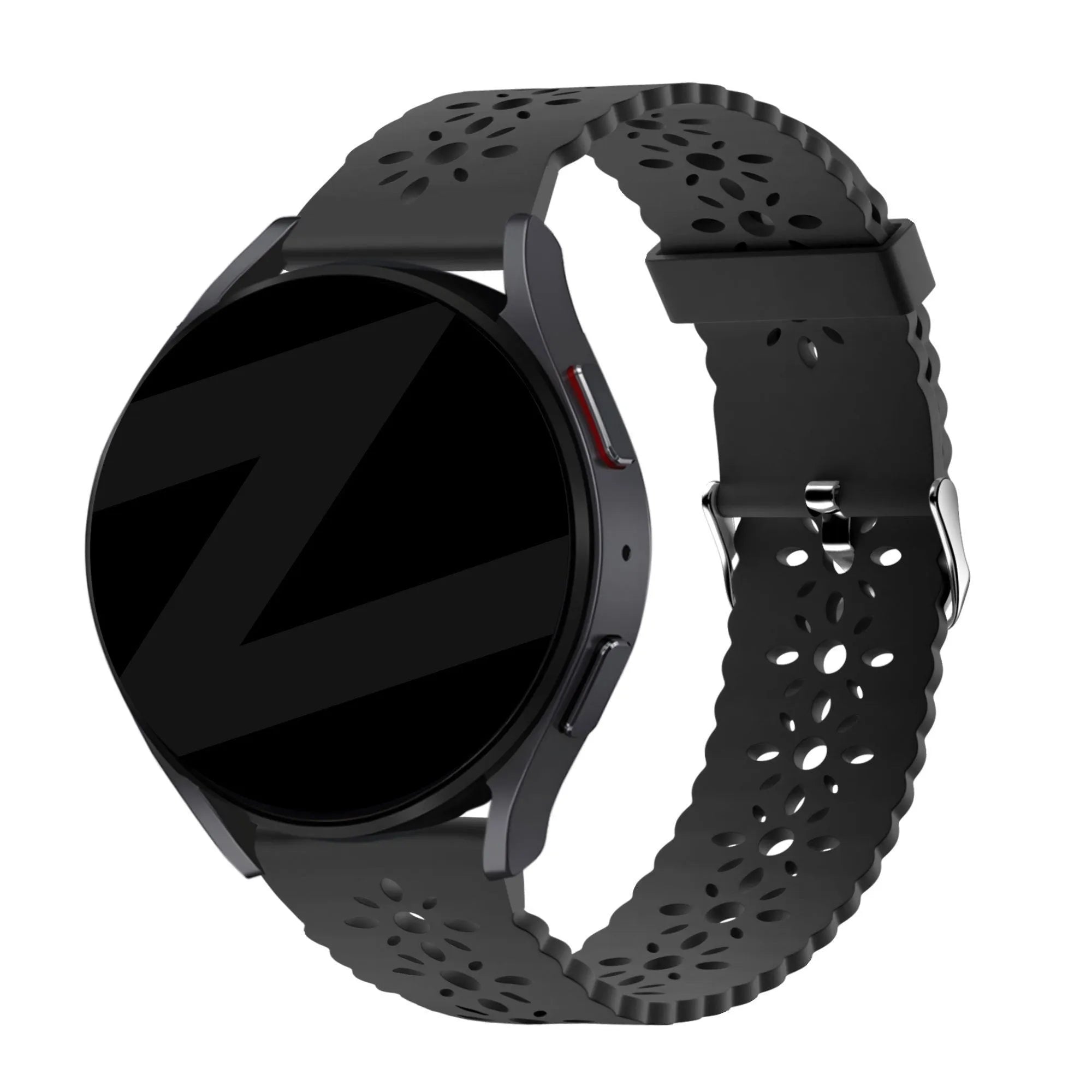 Bandz Coros Pace 2 Patterned Silicone Strap (Black)